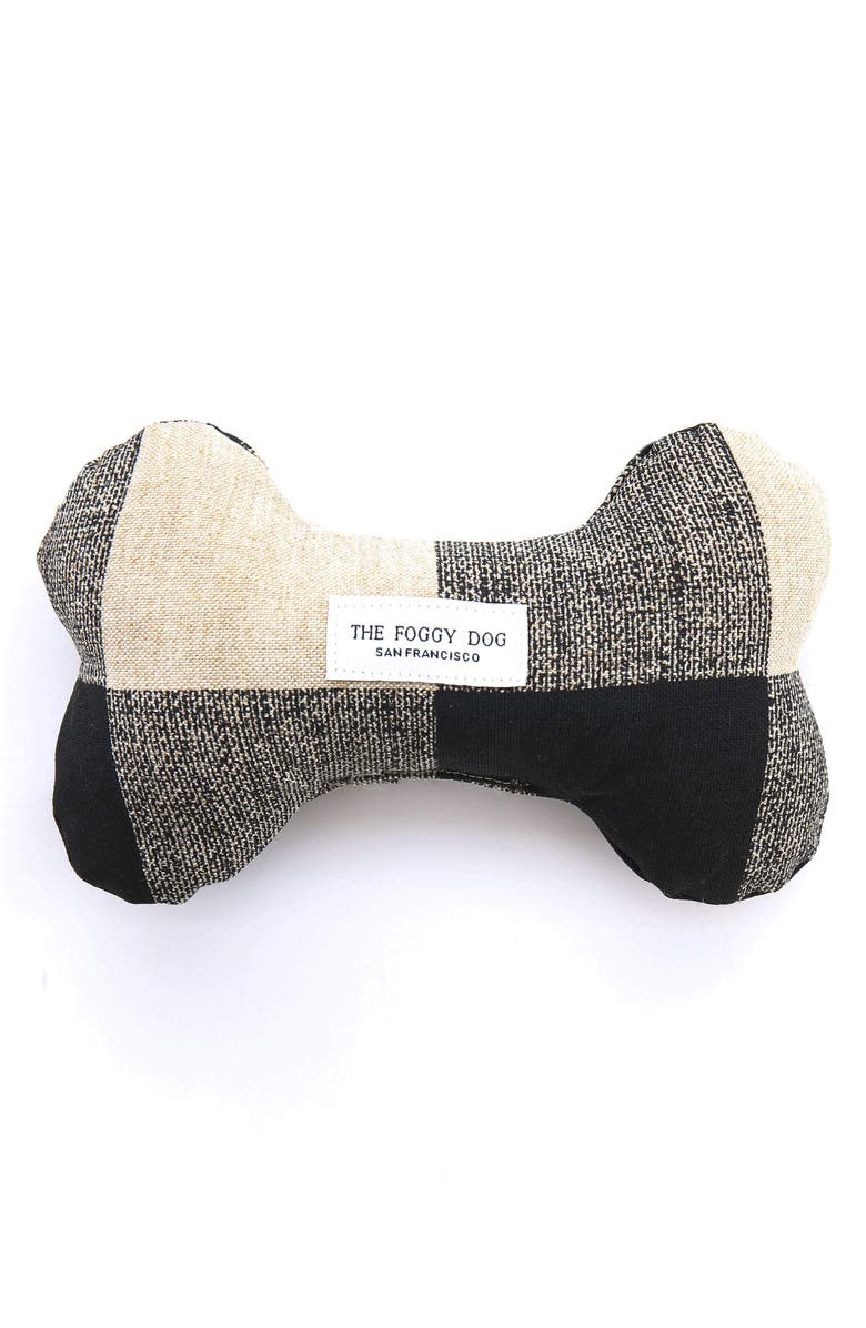 The Foggy Dog Buffalo Check Squeaky Dog Toy, Main, color, 