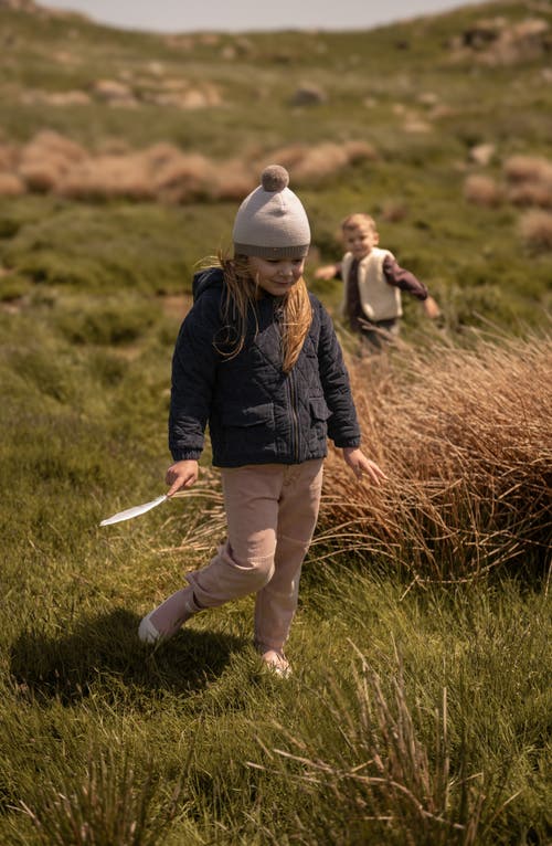 Pehr Organic Cotton Corduroy Quilted Hooded Jacket In Blue