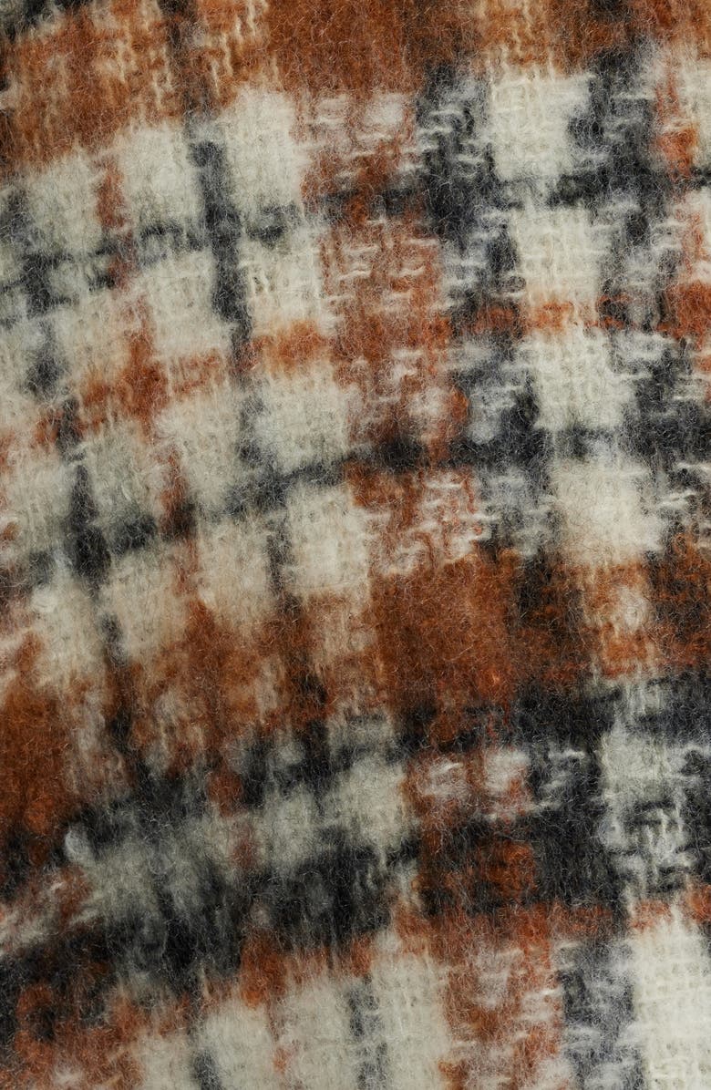 Treasure & Bond Plaid Fringed Ruana, Alternate, color, 