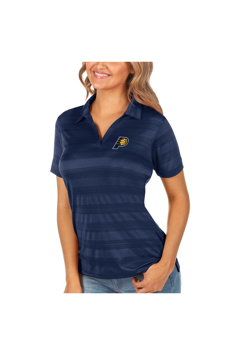 ANTIGUA Women's Antigua Navy Indiana Pacers Compass Polo, Main, color, Navy