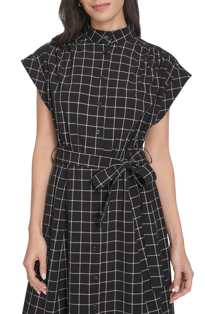 Calvin Klein Big Check Shirtdress, Alternate, color, 
