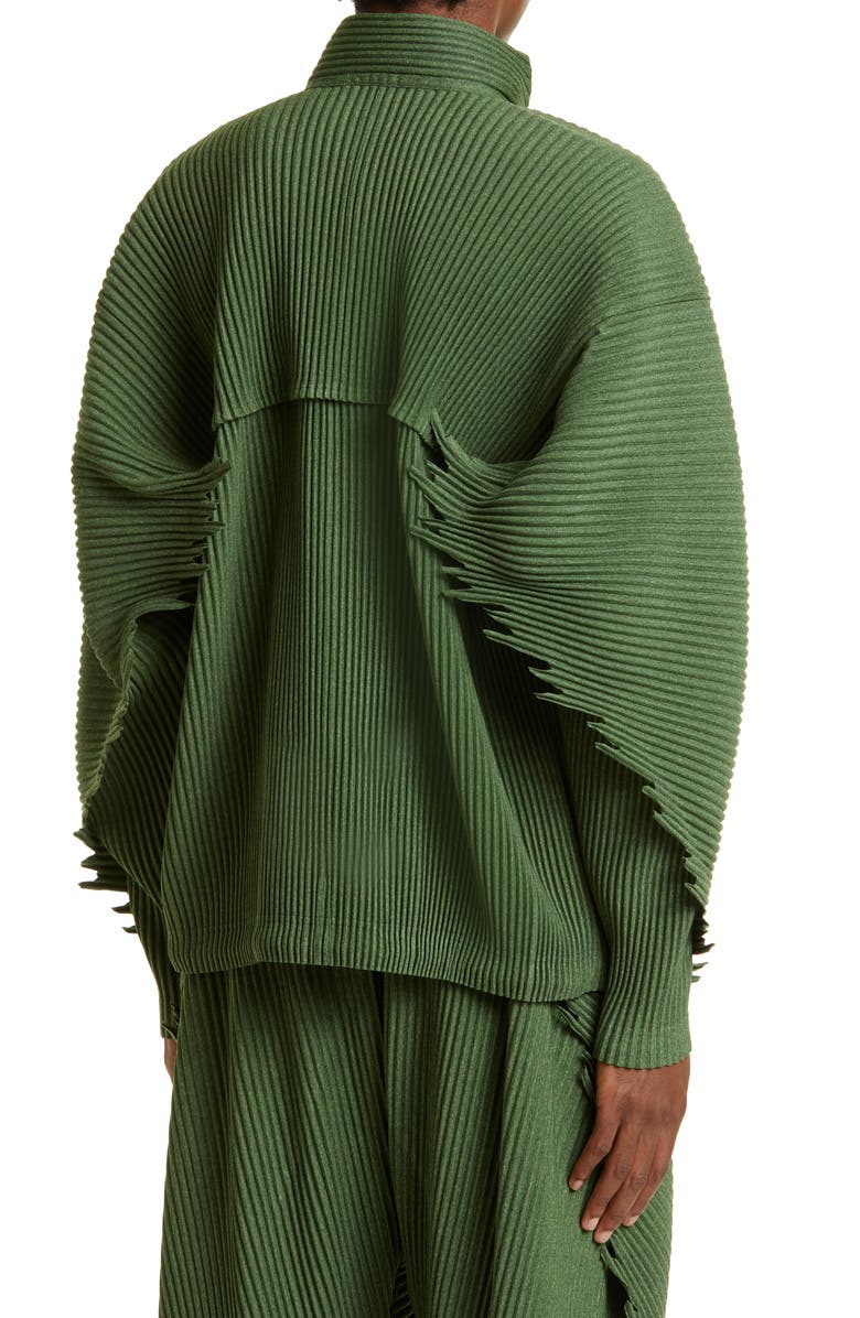 Homme Plissé Issey Miyake Serrate Pleated Jacket, Alternate, color,