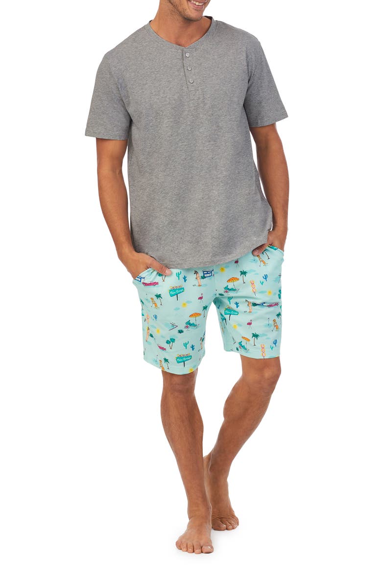 Organic Cotton Blend Pajamas, Main, color, PALM SPRINGS