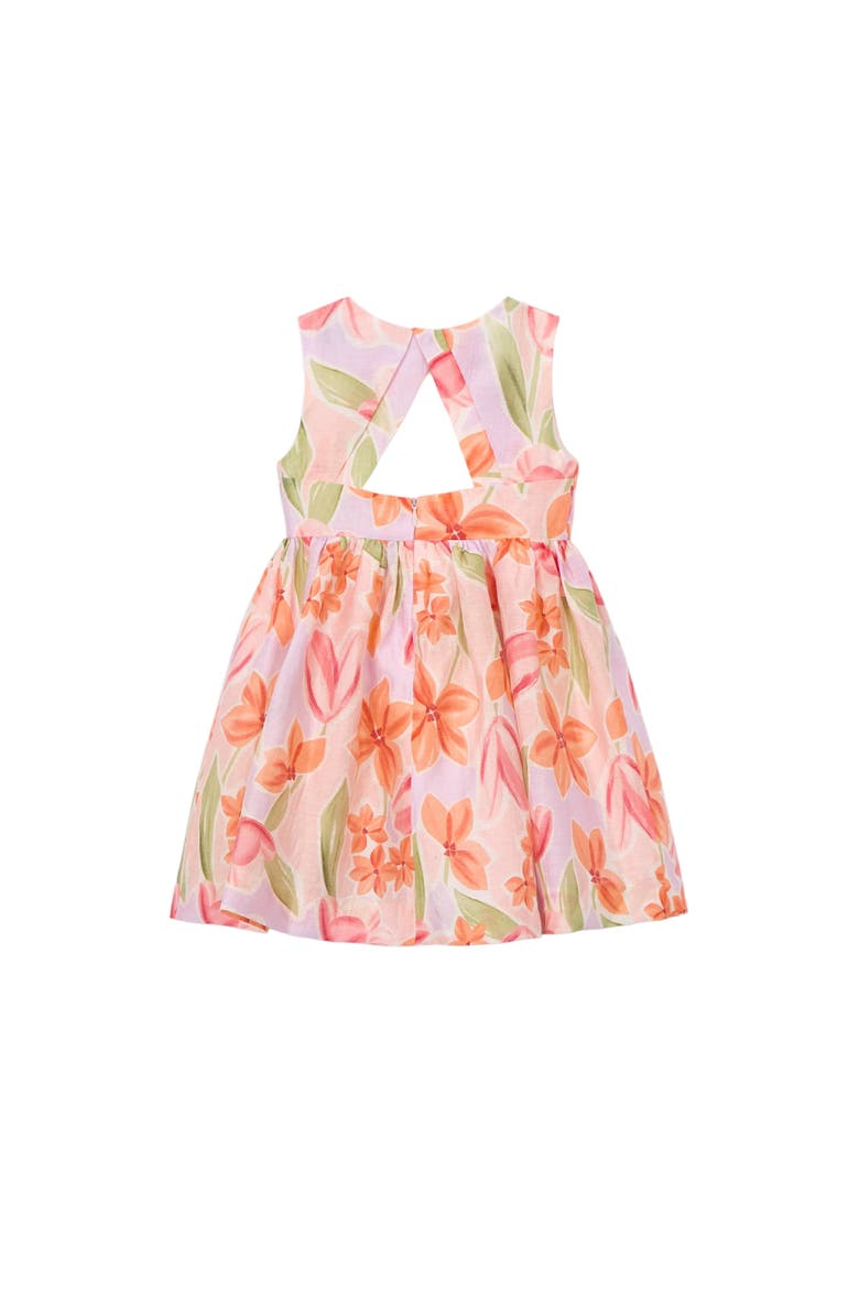 Floral Bow Dress, Alternate, color, Pink