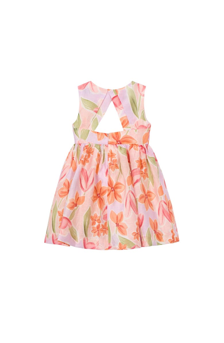 Mayoral Floral Bow Dress, Alternate, color, Pink