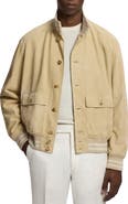 Ralph Lauren Purple Label Insulated Lambskin Suede Bomber Jacket