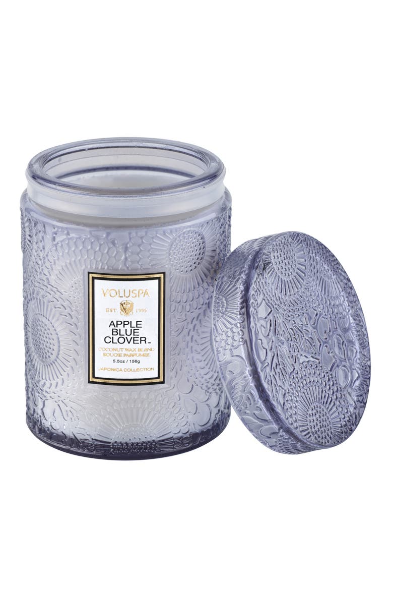 Apple Blue Clover Small Jar Candle, Alternate, color, APPLE BLUE CLOVER
