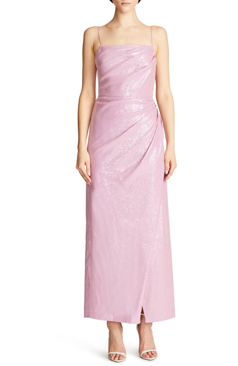 HALSTON Alaina Sequin Column Gown, Main, color,