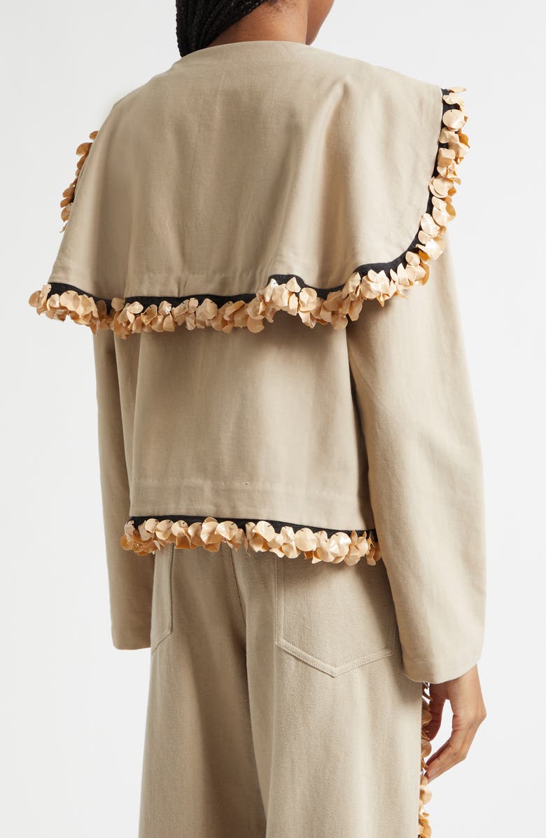 Diotima Band Crop Jacket, Alternate, color, Khaki