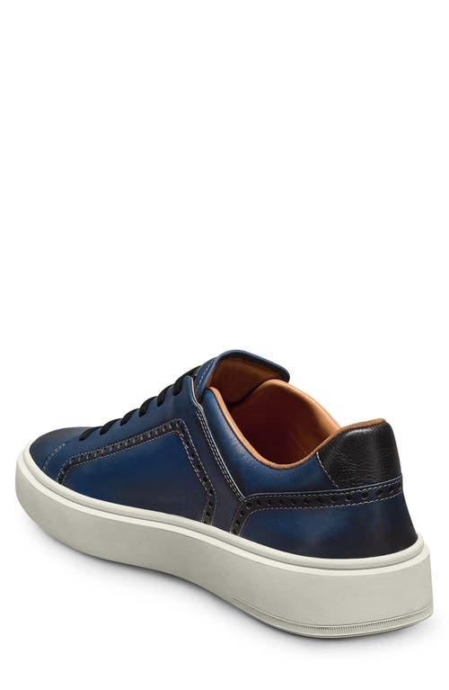 Allen Edmonds Oliver Brogue Sneaker In Navy