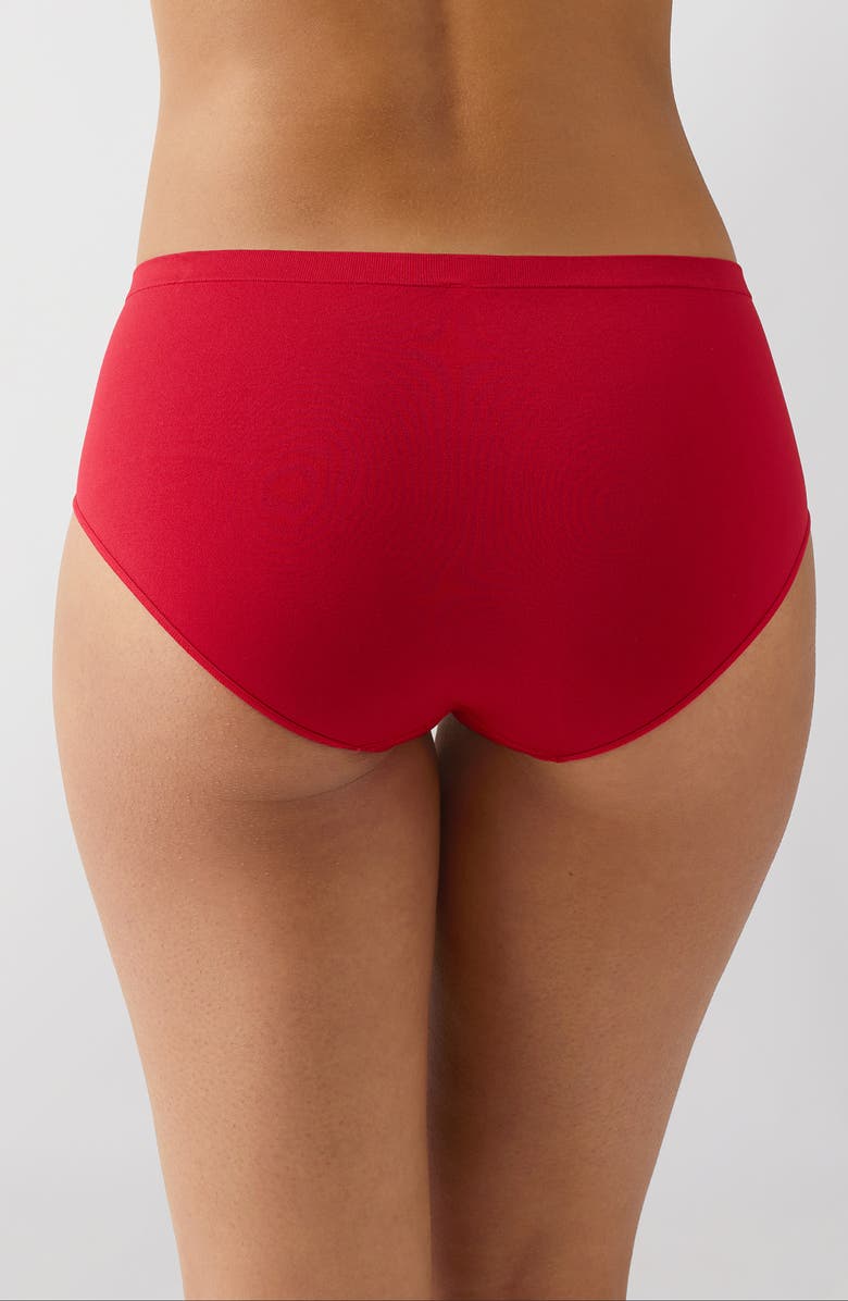b.tempt'd by Wacoal Comfort Intended Daywear Hipster Panties, Alternate, color, Chili Pepper Red