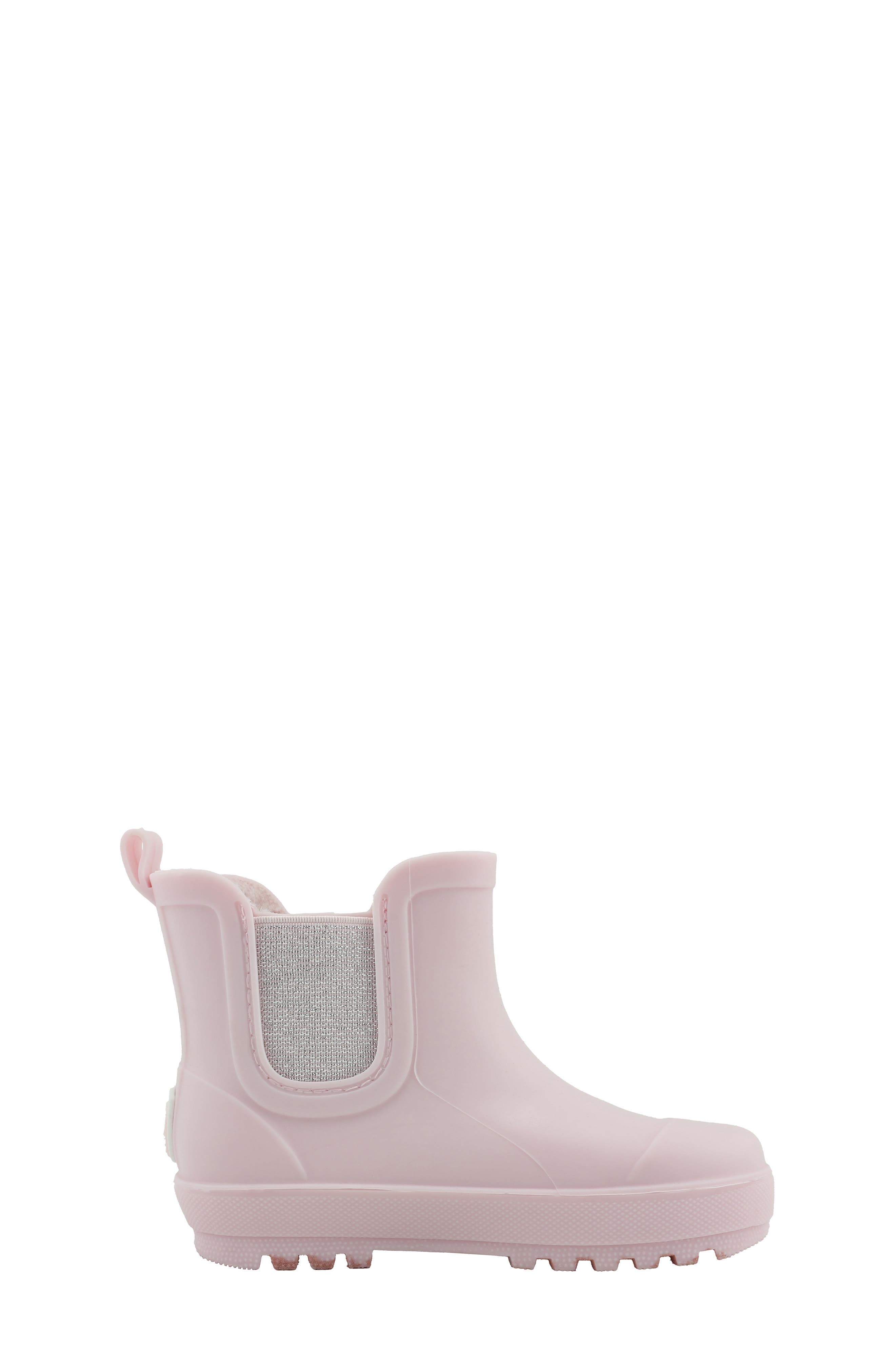 Kids' Faux Shearling Lined Rain Boot, Alternate, color, LGHT PNK