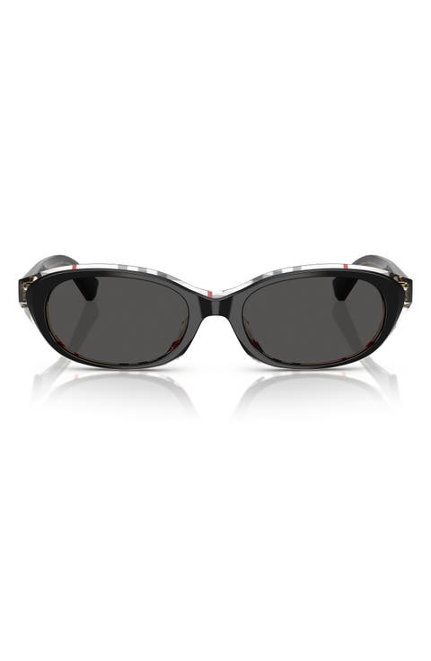 55mm Oval Sunglasses