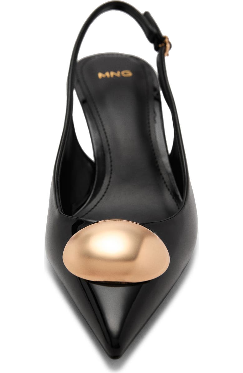 MANGO Pointed Toe Kitten Heel Slingback Pump, Alternate, color,