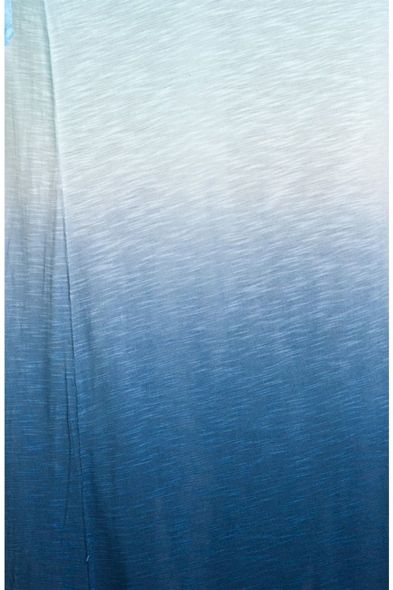 'Sierra' Fold Over Maxi Skirt, Alternate, color, SKY/ NAVY OMBRE