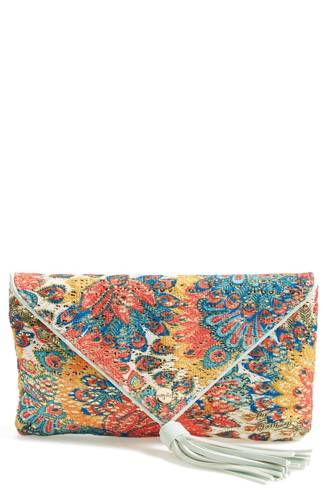 'Fortaleza' Clutch, Main, color, MINT