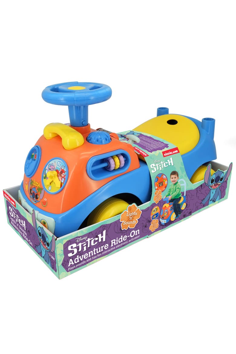 Lights N' Sounds Rideon Stitch, Disney Foottofloor Vehicle, Alternate, color, Multicolored