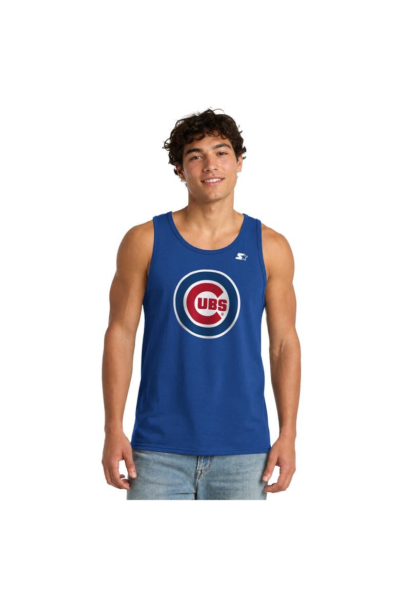 Men's Starter Royal Chicago Cubs Tank Top, Main, color, Royal
