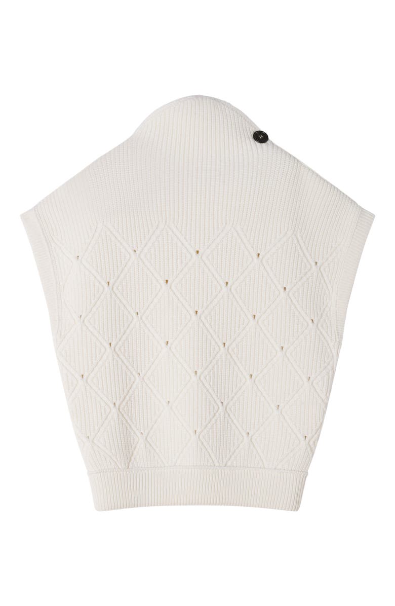 Lanvin Diamond Detail Sleeveless Wool Sweater, Alternate, color, 