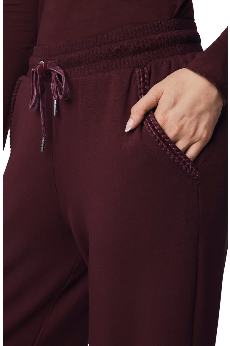 Supersoft Trim Pants, Alternate, color, ROSEWOOD
