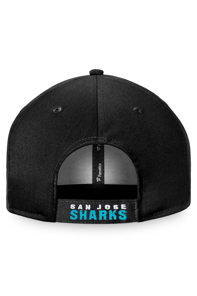 Men's Fanatics Branded Black San Jose Sharks Core Adjustable Hat, Alternate, color, Black