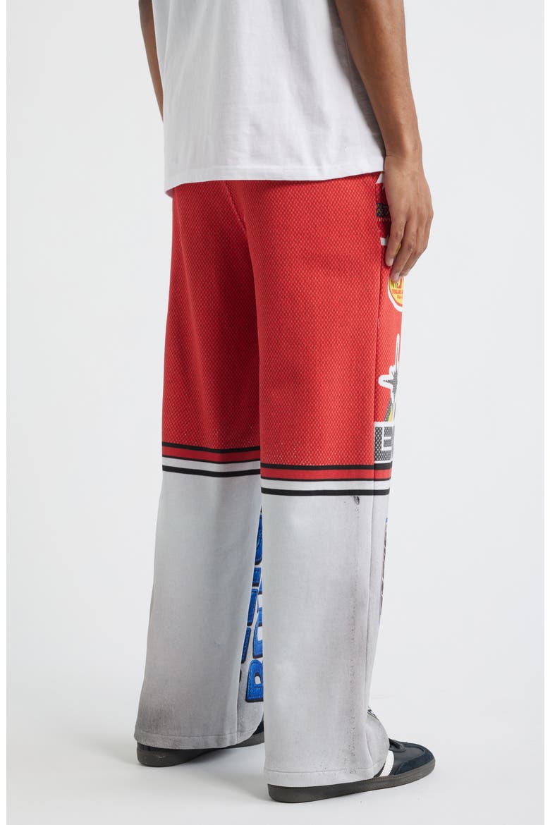 Fision Oversize Cotton Sweatpants, Alternate, color, WHITE