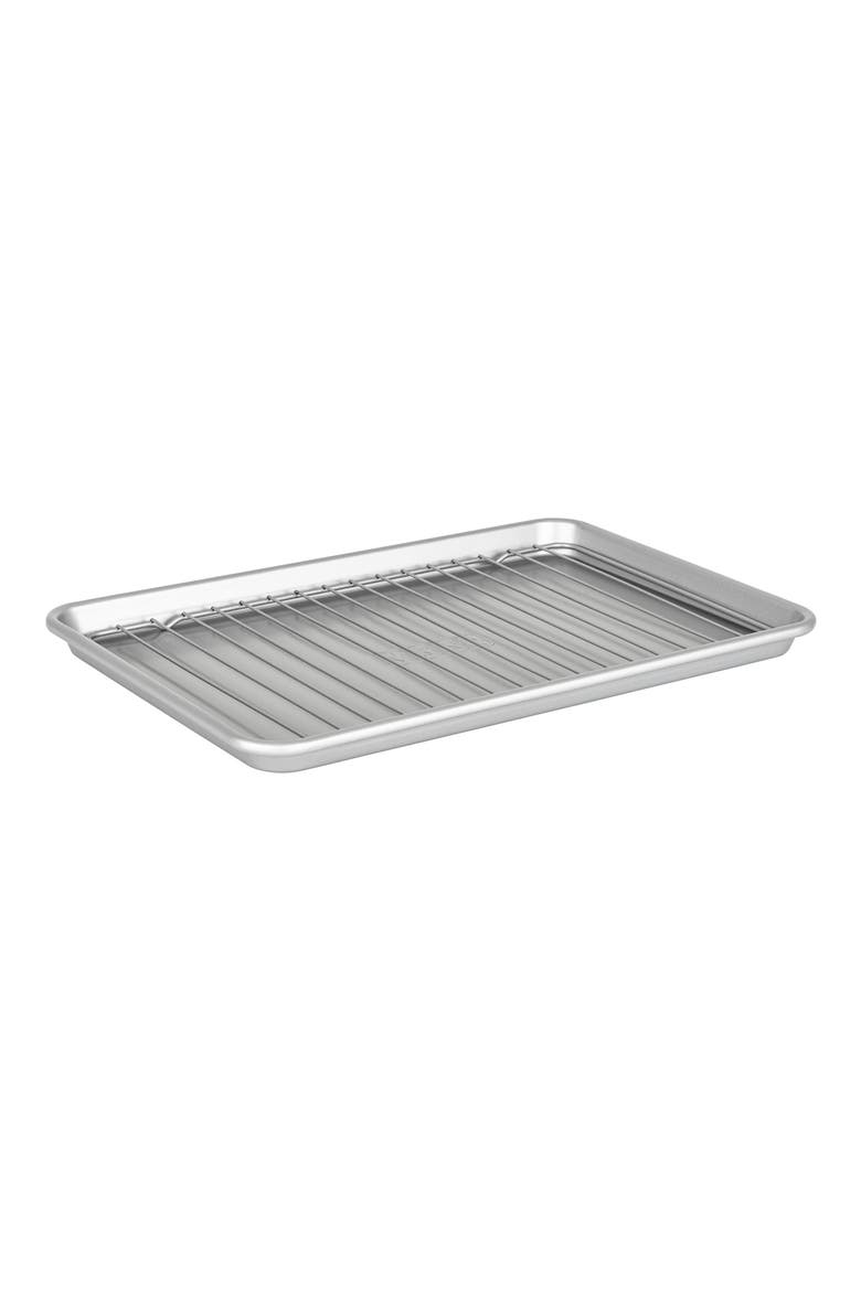 15" Baking Sheet & Rack Set, Main, color, GREY
