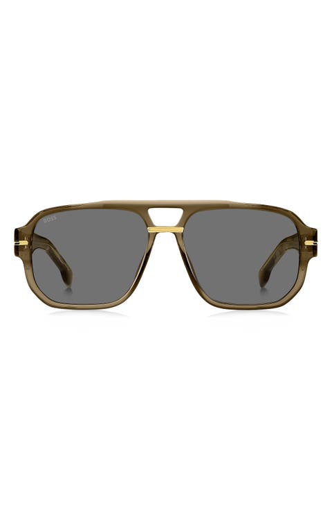 57mm Rectangular Sunglasses
