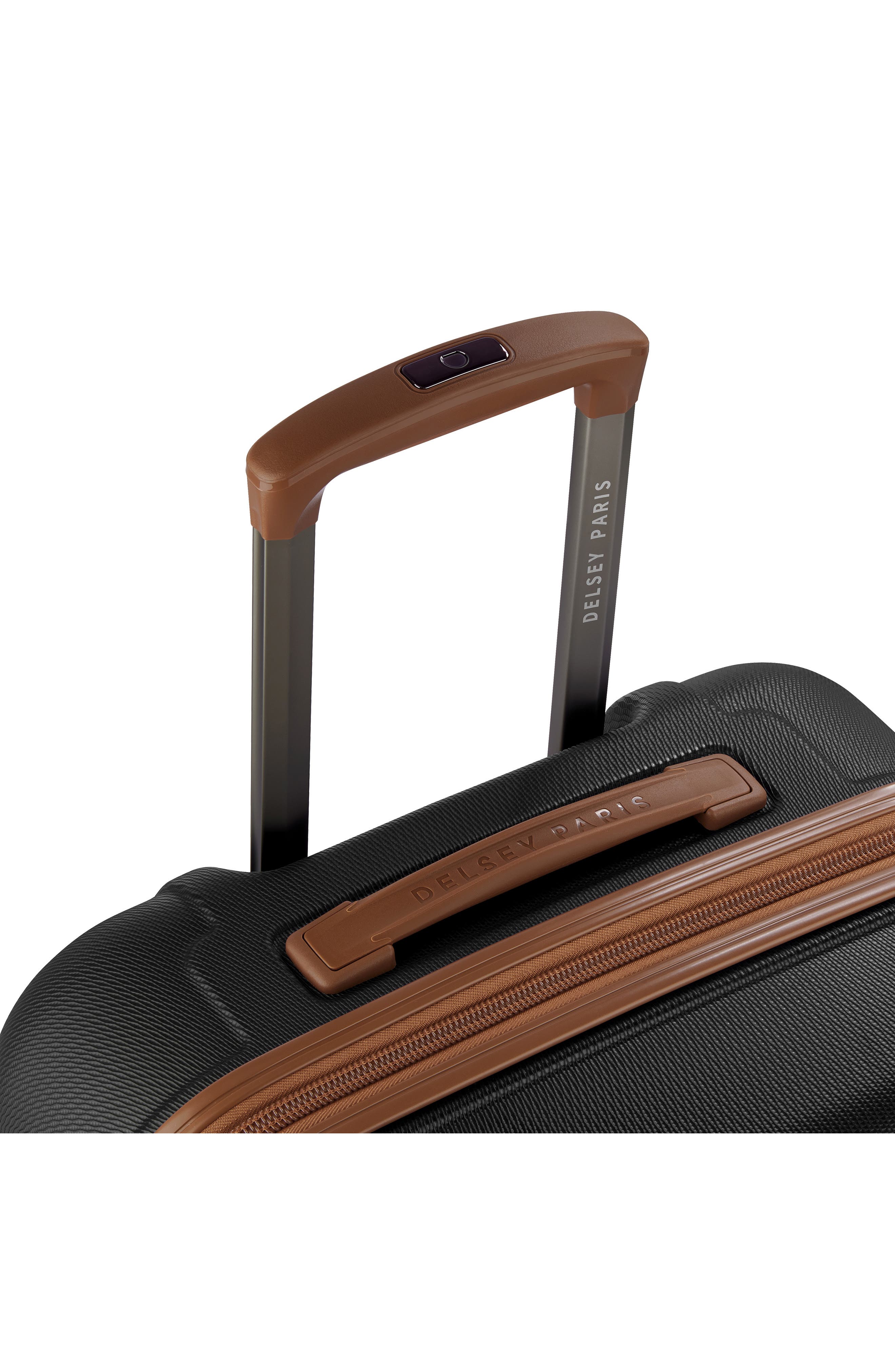 DELSEY Flanerie 24-Inch Hardside Spinner Luggage, Alternate, color, Black/ Brown