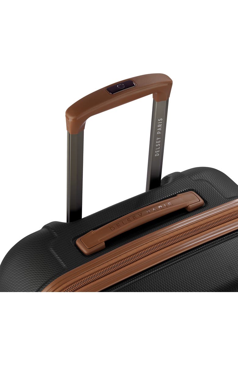 DELSEY Flanerie 24-Inch Hardside Spinner Luggage, Alternate, color, Black/ Brown