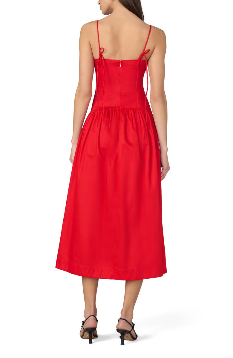 Joe's Jeans The Mara Sleeveless Midi Dress, Alternate, color, Cherry Red