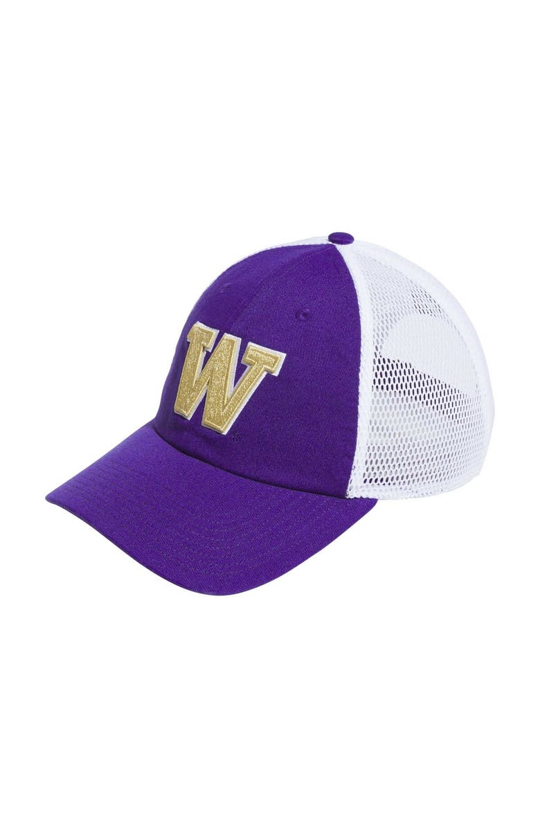 adidas Men's adidas Purple Washington Huskies Mascot Slouch Trucker Adjustable Hat, Main, color,