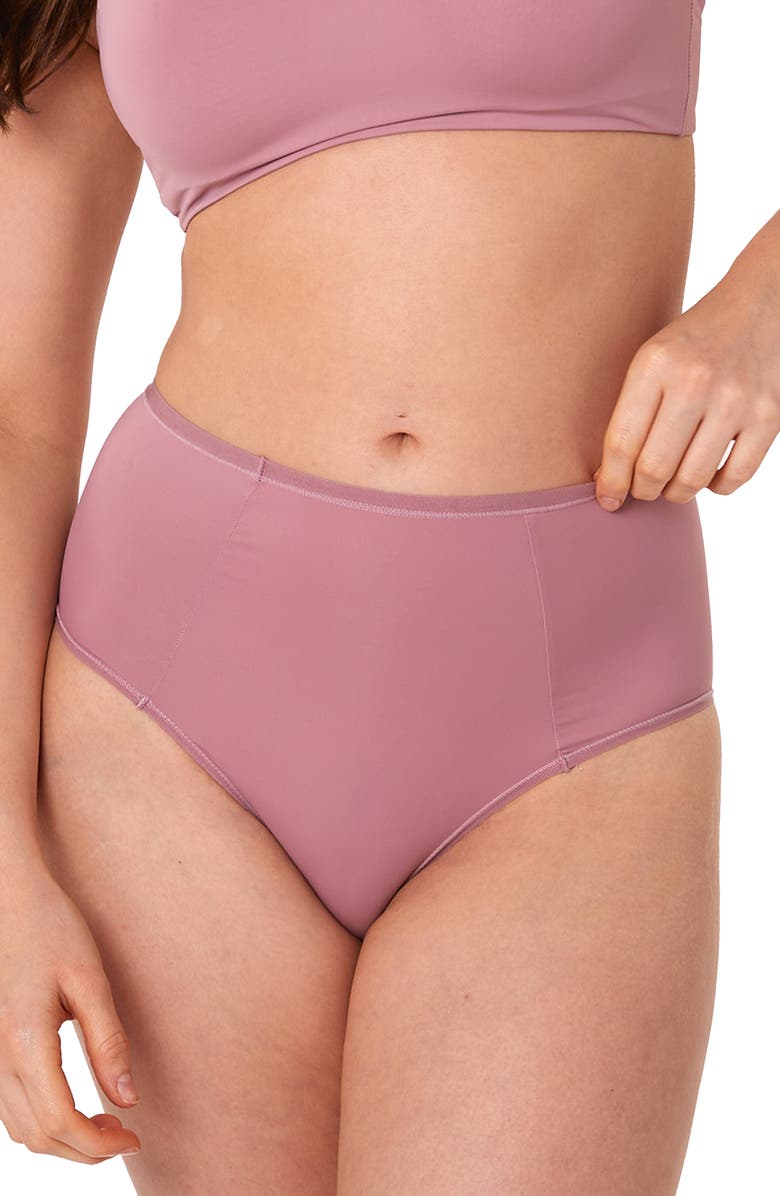 Deja Day Second Skin High Waist Briefs, Main, color,