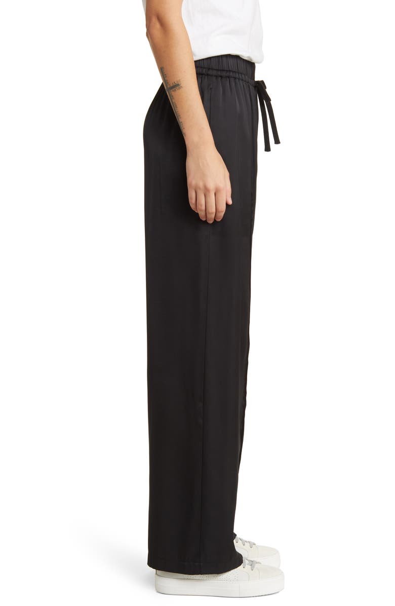 Treasure & Bond Wide Leg Satin Pants, Alternate, color,