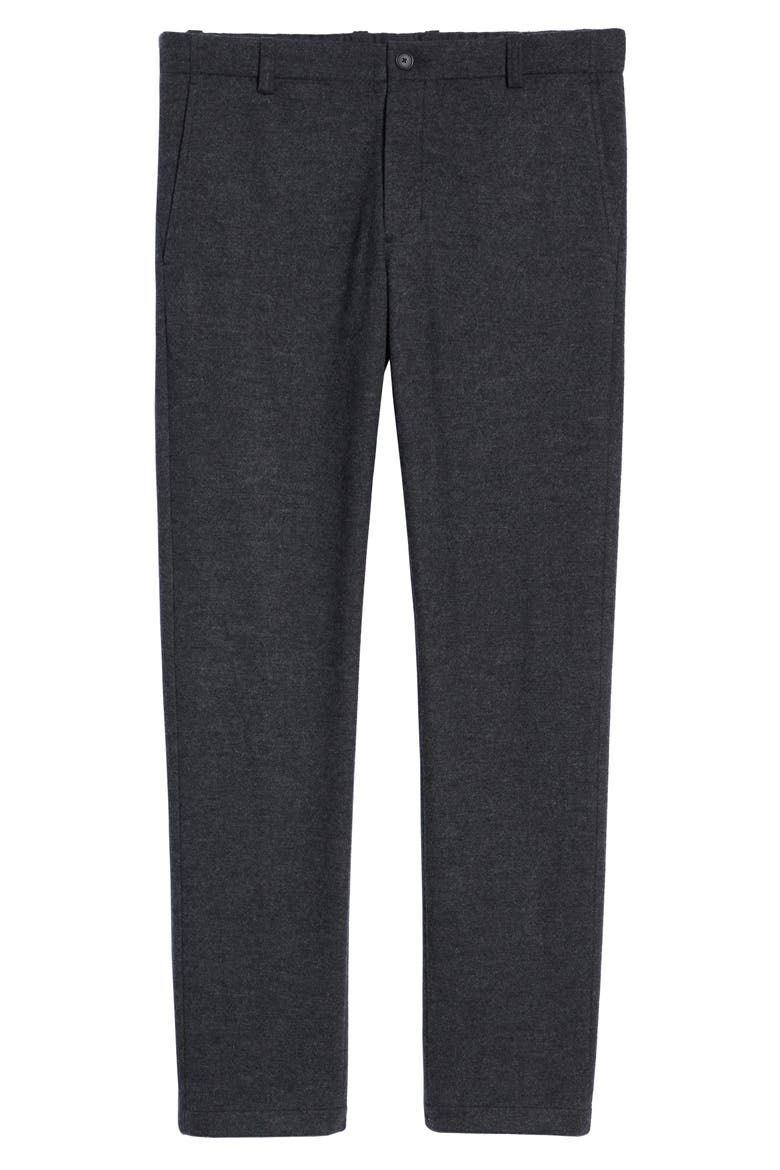 Slim Fit Wool Blend Knit Pants, Alternate, color, HEATHERED CHARCOAL