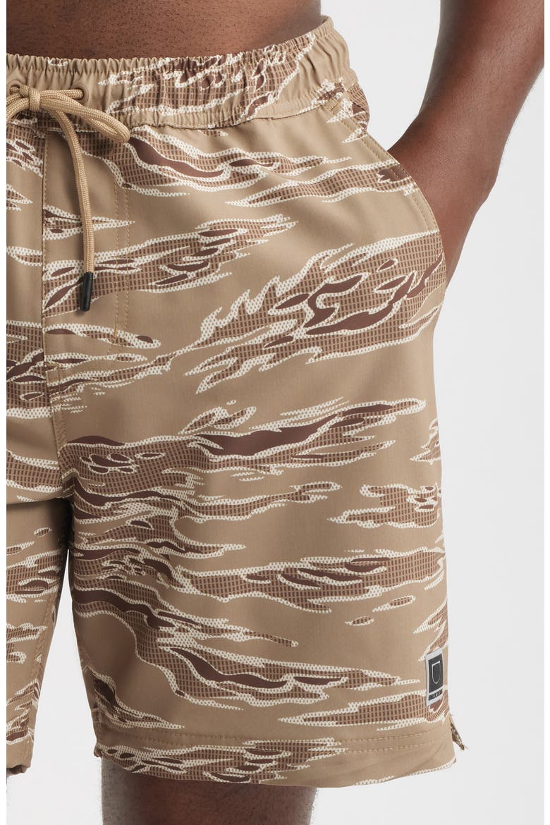 Journey Active Water Repellent Performance Shorts, Alternate, color, DESERT TIGER CAMO