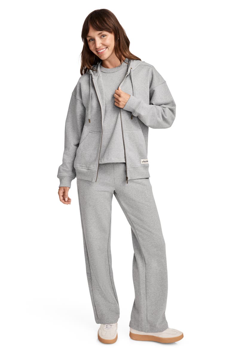 Women's The One And Only Heavyweight 100% Organic Cotton Full Zip Hoodie, Alternate, color, Grey Heather