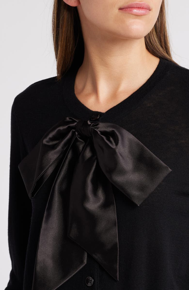 Favorite Daughter The Take a Bow Cardigan, Alternate, color, Black