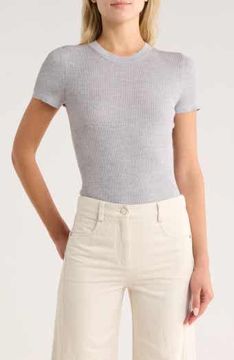 TWP Tease Short Sleeve Wool Sweater