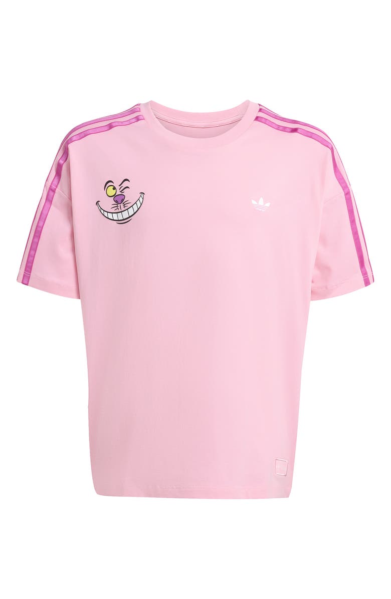 adidas x Disney Alice in Wonderland Kids' Cotton Graphic T-Shirt, Main, color, Light Pink