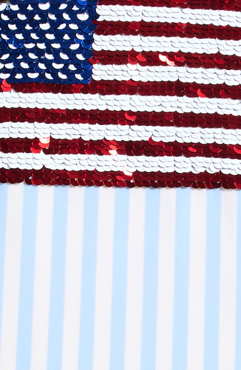 Shade Critters Kids' Americana Sequin One-Piece Swimsuit, Alternate, color, Blue