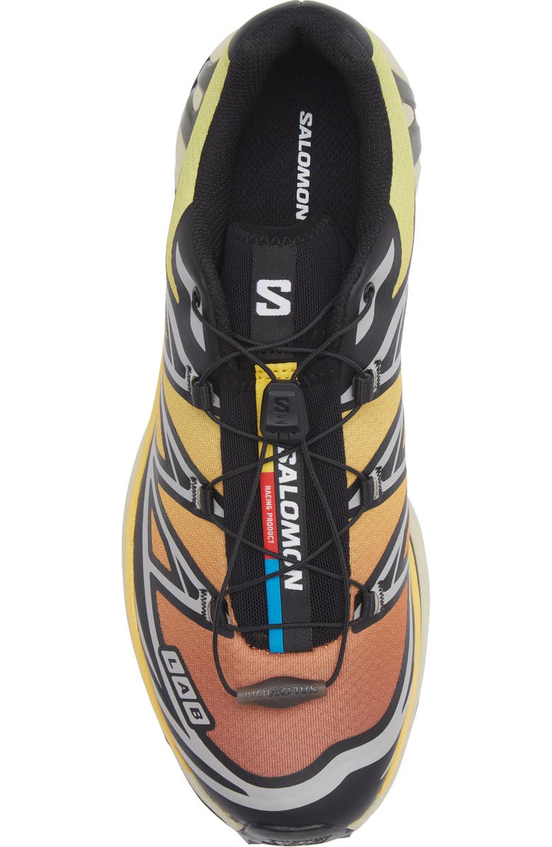 Salomon XT-6 Sneaker, Alternate, color, Black/ Grape Leaf/ Beach Ball