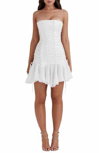 HOUSE OF CB Solana Sequin Smocked & Shirred Cocktail Dress HOUSE OF CB Solana Sequin Smocked & Shirred Cocktail Dress