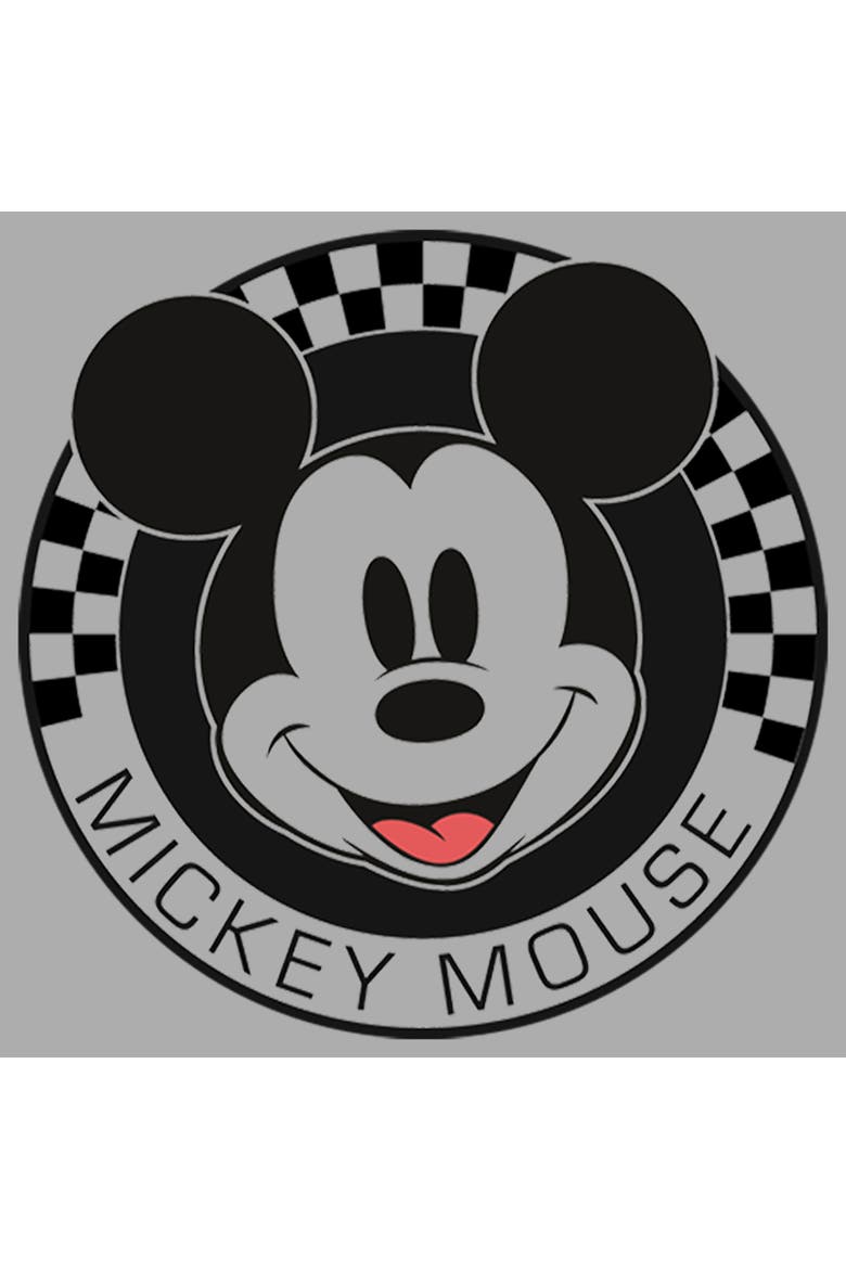 Boy's Mickey & Friends Checkered Mickey Mouse Portrait  Graphic T-Shirt, Alternate, color, Athletic Heather