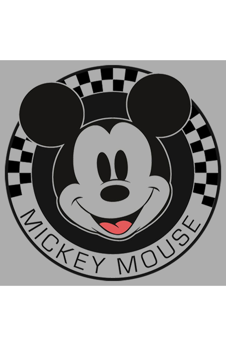 Mickey & Friends Boy's Mickey & Friends Checkered Mickey Mouse Portrait Graphic T-Shirt, Alternate, color, Athletic Heather