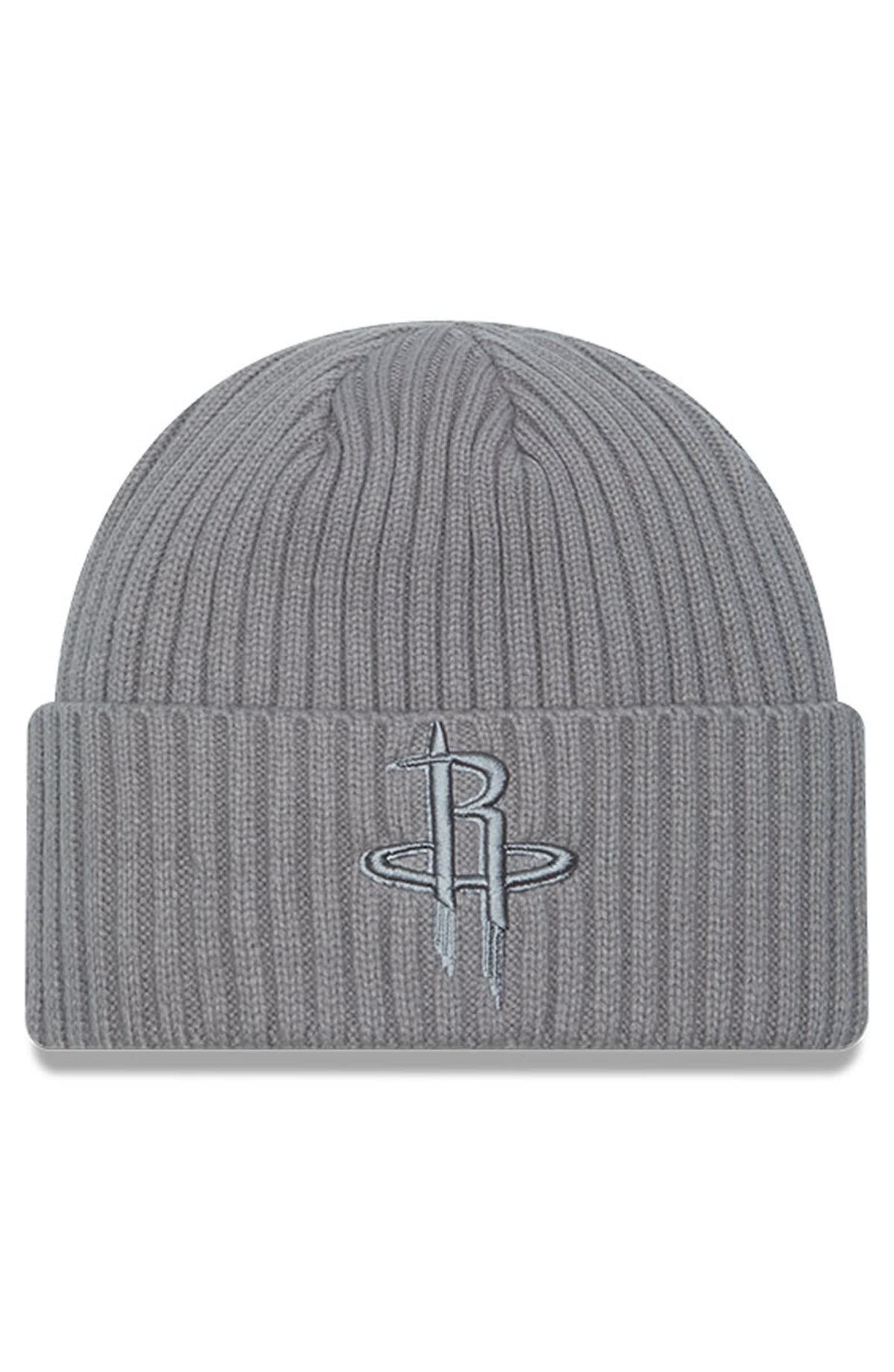 New Era Men's New Era Graphite Houston Rockets Color Pack Cuffed Knit ...
