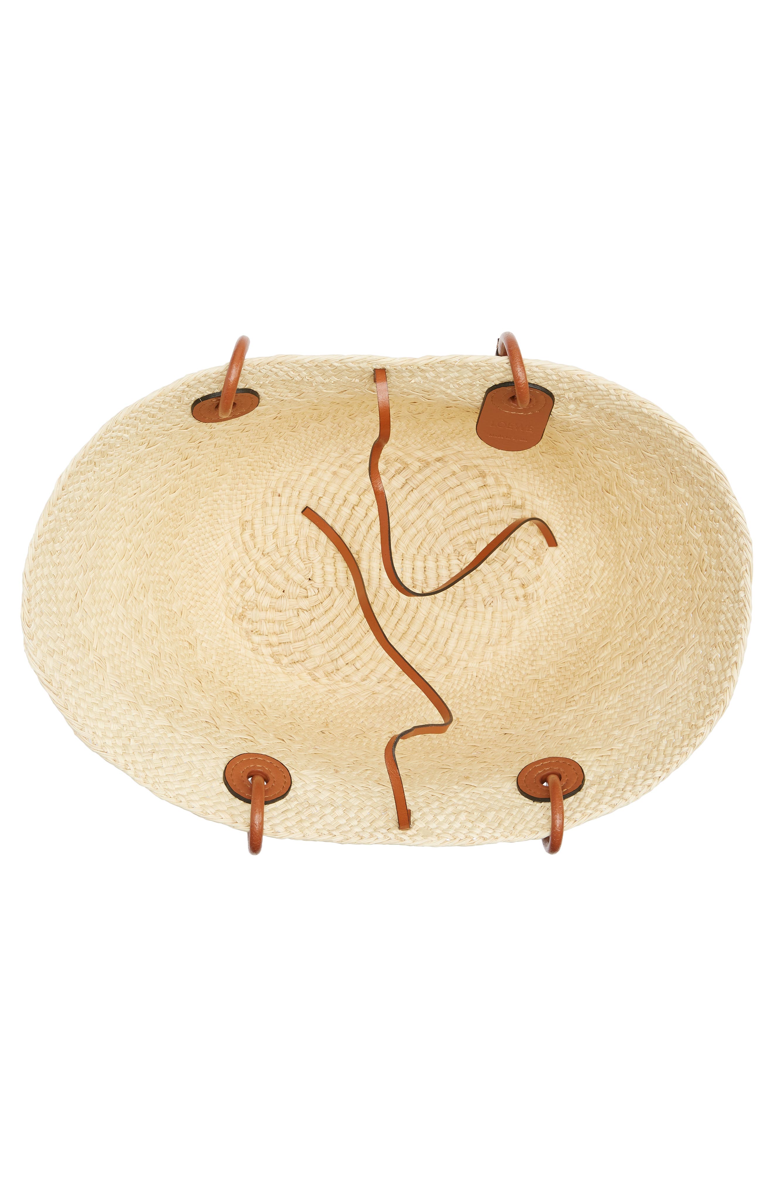 Loewe x Paula's Ibiza Small Anagram Iraca Palm Basket Bag, Alternate, color, 