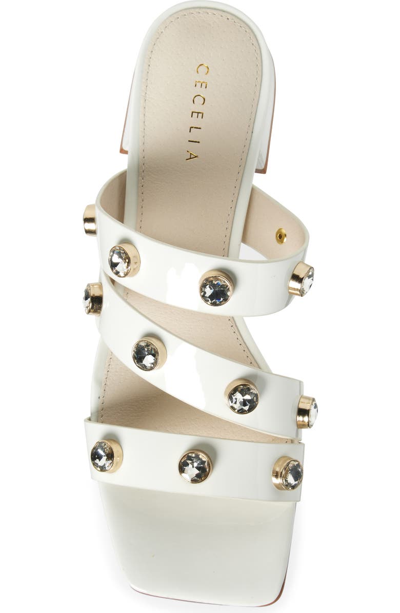 Cecelia New York Lindon Slide Sandal, Alternate, color, White