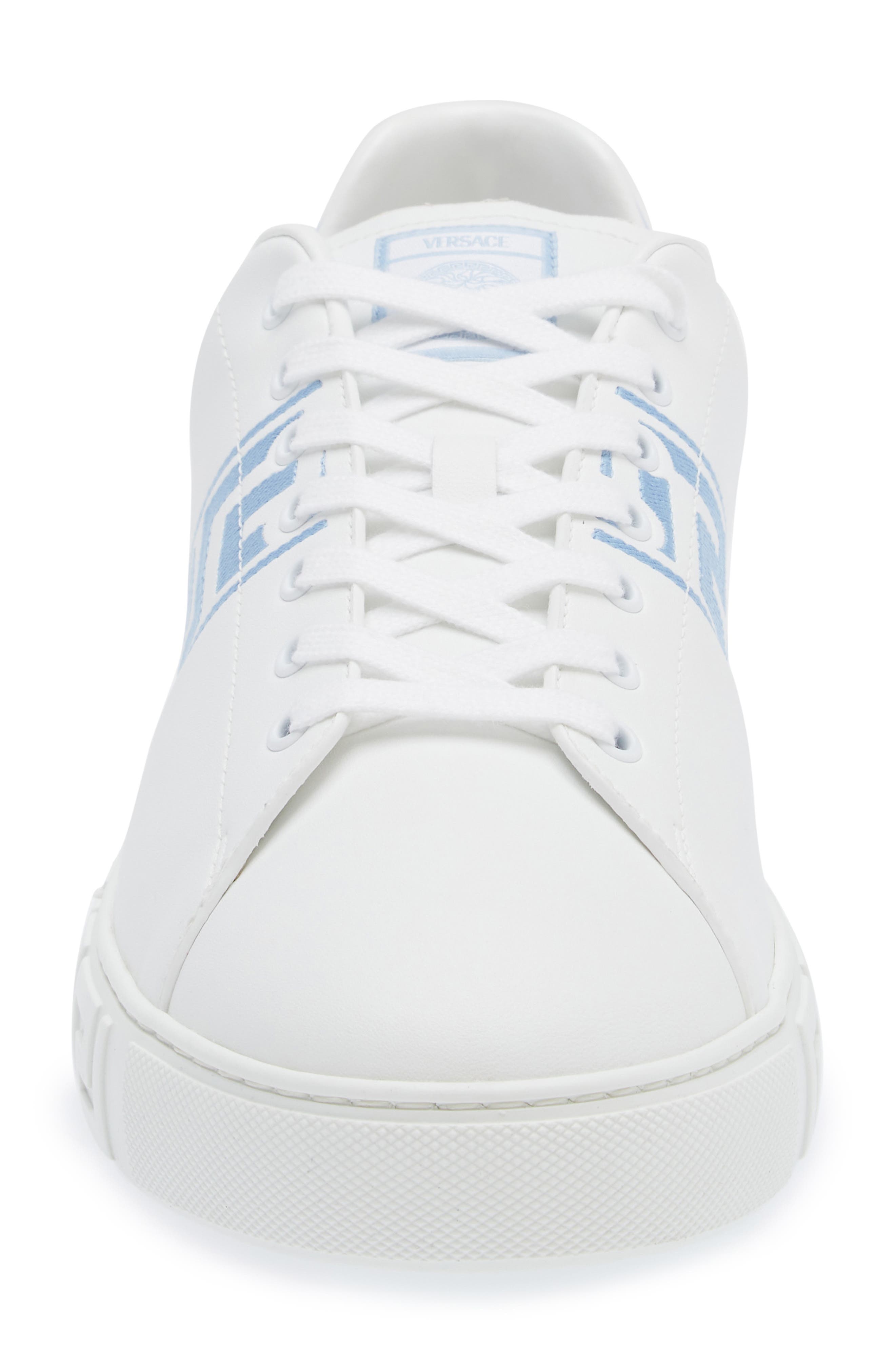 Versace Barocco Greca Jacquard Low Top Sneaker, Alternate, color, 