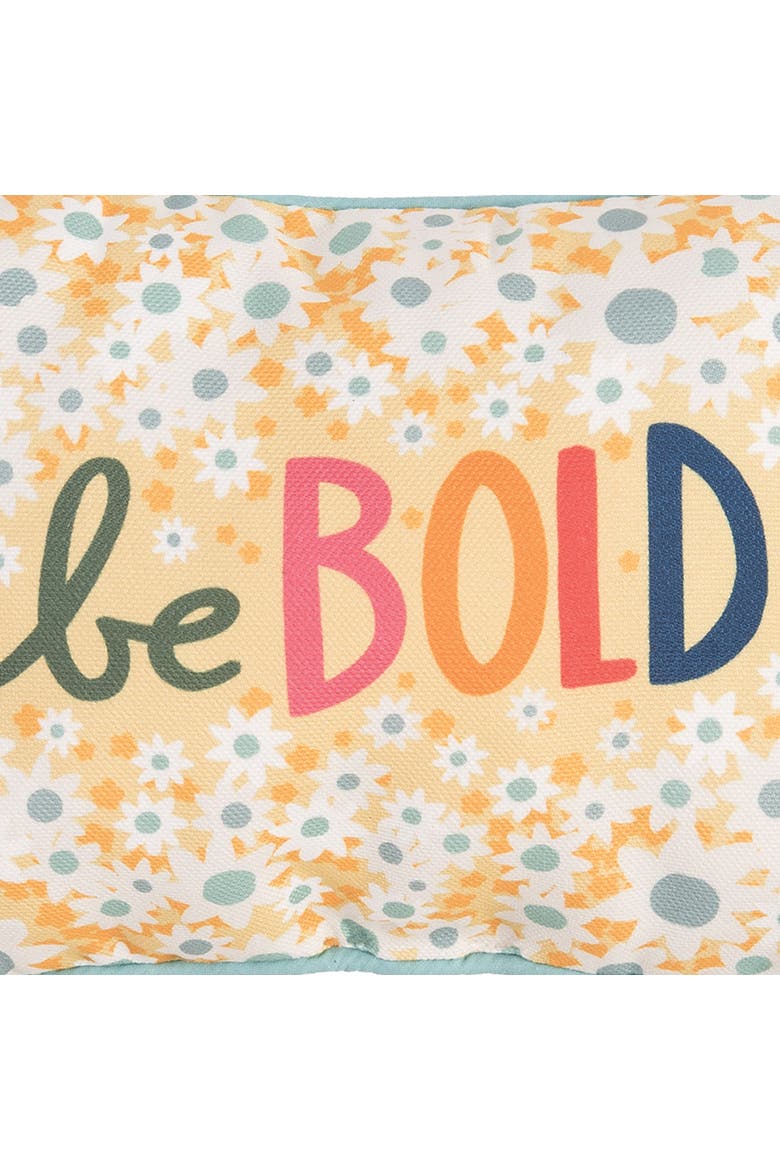 Be Bold Spring Printed Accent Throw Pillow, Alternate, color, Yellow